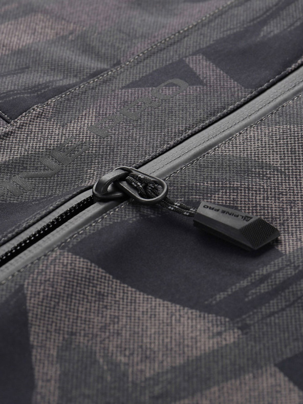 ALPINE PRO Temno siva moška vzorčasta jakna ALPINE PRO GIBB