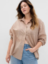 GAP Srajca z metalnim nitjem oversize GAP