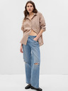 GAP Srajca z metalnim nitjem oversize GAP