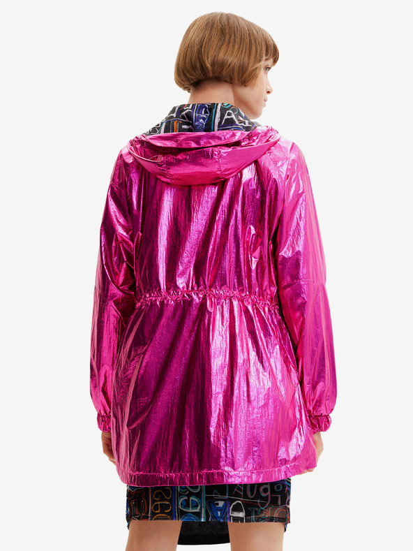 Desigual Temno roza Desigual Ontario ženski kovinski plašč
