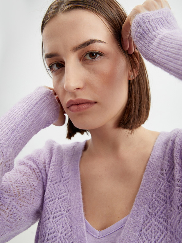 Orsay Svetlo vijoličasta ženska puloverska midi obleka z dodatkom volne O