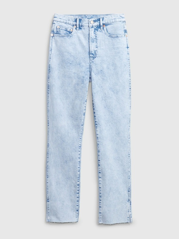 GAP Slim džins High Rise Split-Hem Vintage GAP