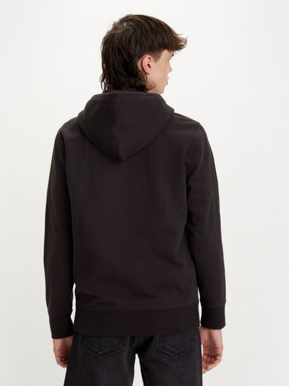 Levi's® Črna moška jopica Levi's® New Original Zip Up Hoodie Meteorite