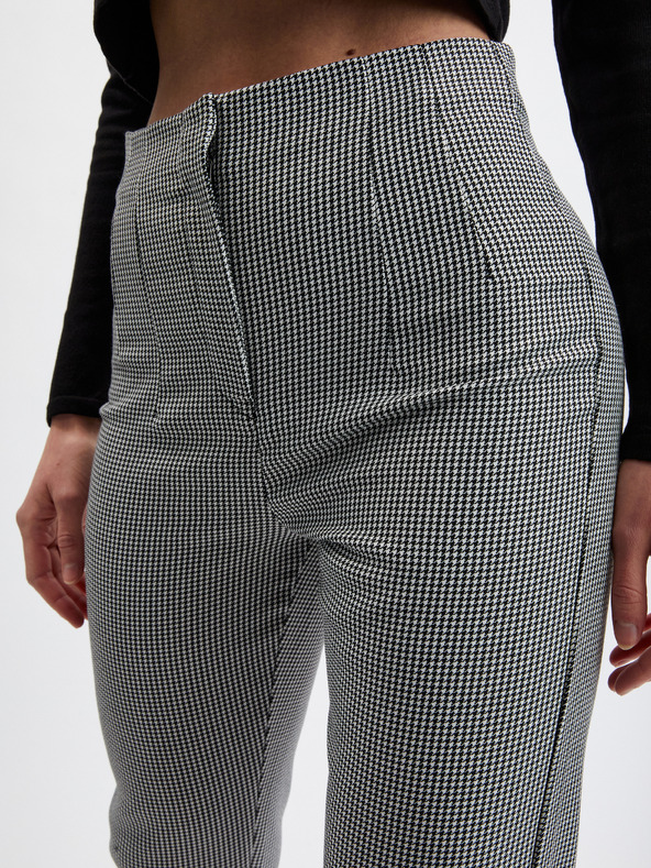 Orsay Črne ženske vzorčaste hlače ORSAY