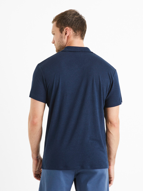 Celio Temno modra moška polo majica Celio Deolive
