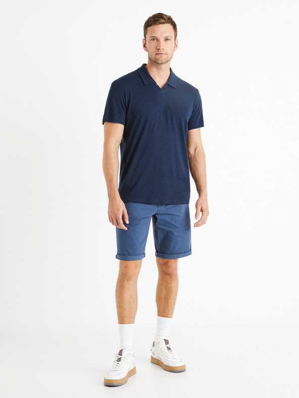 Celio Temno modra moška polo majica Celio Deolive