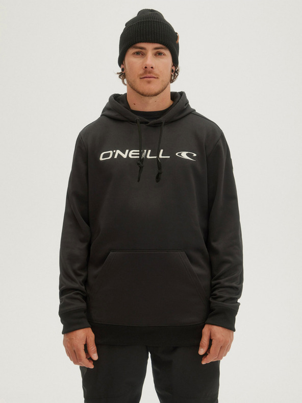 O'Neill Črna moška majica O'Neill RUTILE HOODED FLEECE