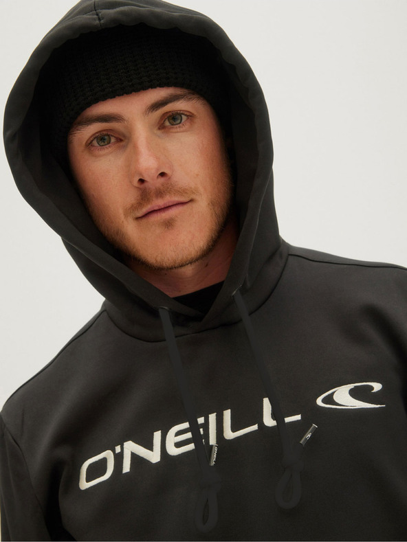 O'Neill Črna moška majica O'Neill RUTILE HOODED FLEECE