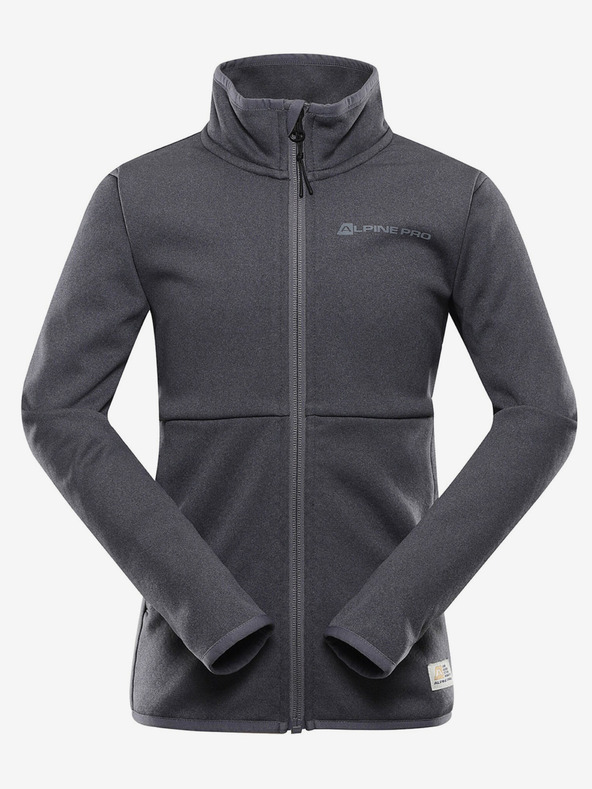 ALPINE PRO ALPINE PRO Qerto Grey Otroška majica z zadrgo