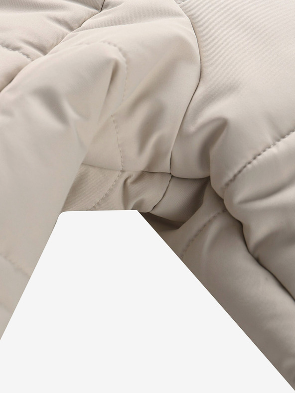 ALPINE PRO Črno-bela dekliška zimska bunda ALPINE PRO Egypo