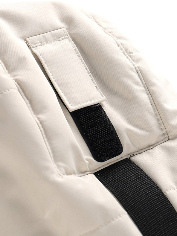 ALPINE PRO Črno-bela dekliška zimska bunda ALPINE PRO Egypo