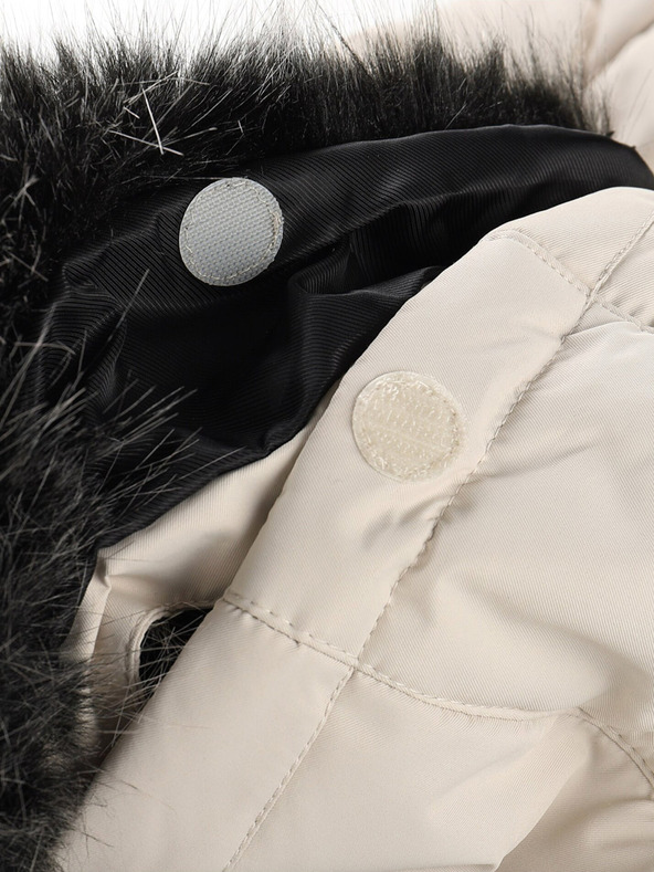 ALPINE PRO Črno-bela dekliška zimska bunda ALPINE PRO Egypo