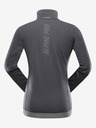 ALPINE PRO Temno siva ženska športna jopa z zadrgo ALPINE PRO Querta