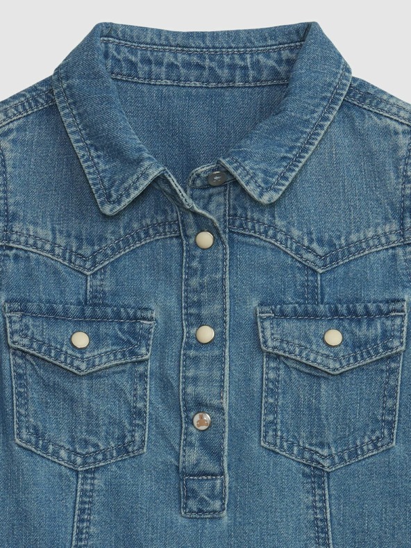 GAP Detské džínsové šaty GAP