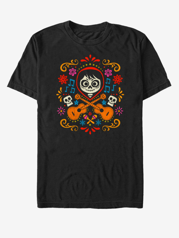 ZOOT.Fan Črna unisex majica s potiskom ZOOT.Fan Musical Miguel Pixar