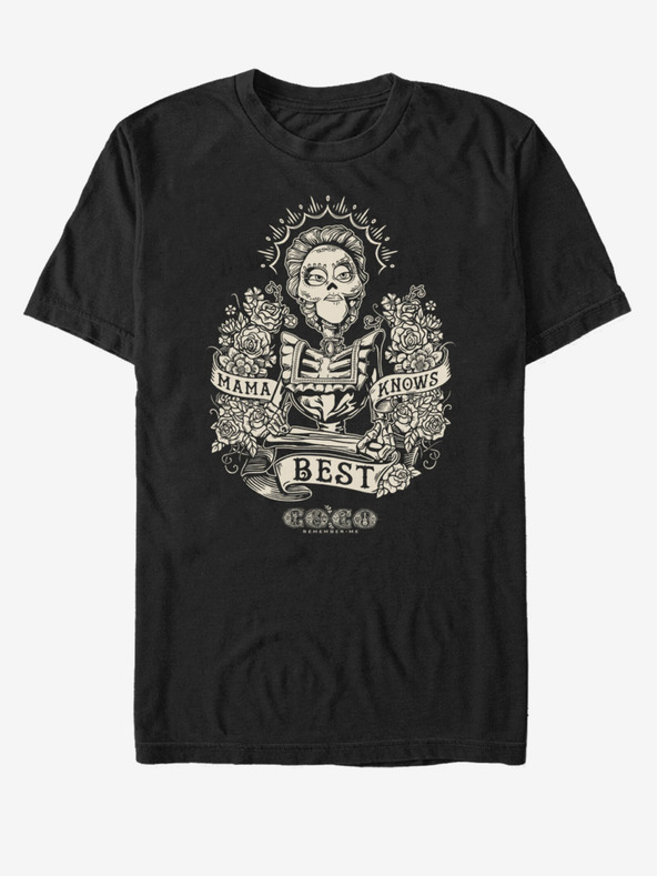 ZOOT.Fan Črna unisex majica s potiskom ZOOT.Fan Mama Knows Pixar