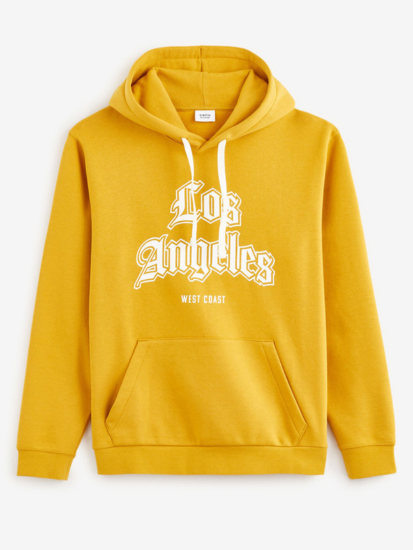 Celio Gorčična moška jopa s kapuco Celio Fecago