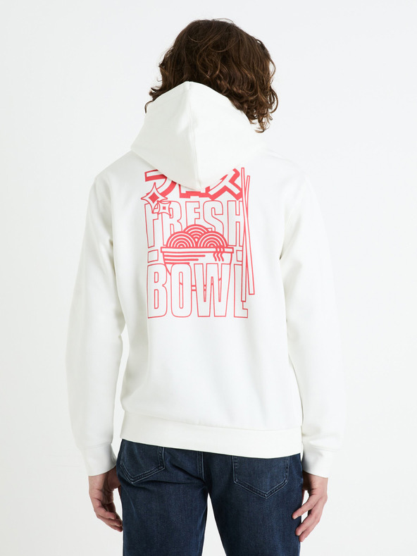 Celio Kremasta moška jopa s kapuco Celio Fejabowl