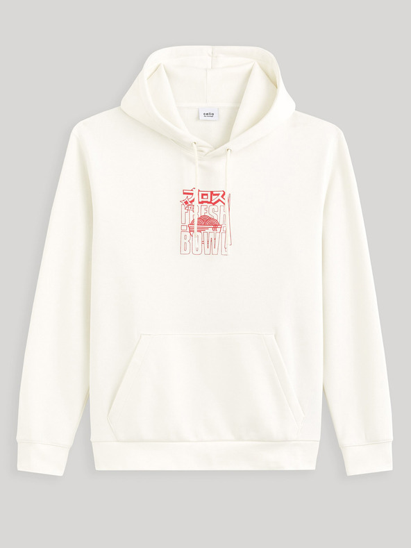 Celio Kremasta moška jopa s kapuco Celio Fejabowl