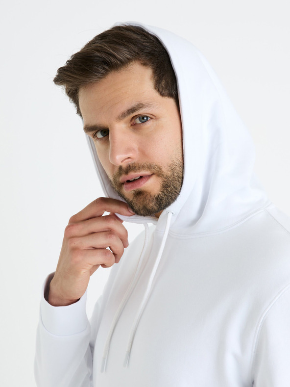 Celio Bela moška jopa s kapuco Celio Fesix