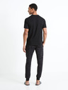 Celio Črna moška pižama z vzorcem Celio Fipyauber