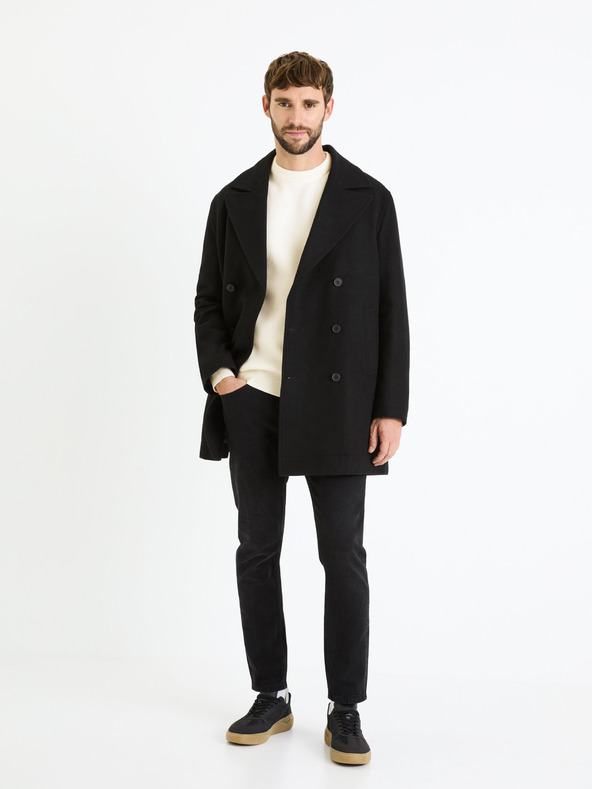 Celio Kremast moški osnovni pulover Celio Beclo