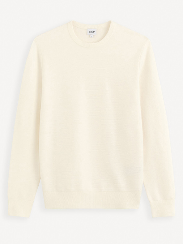 Celio Kremast moški osnovni pulover Celio Felinode