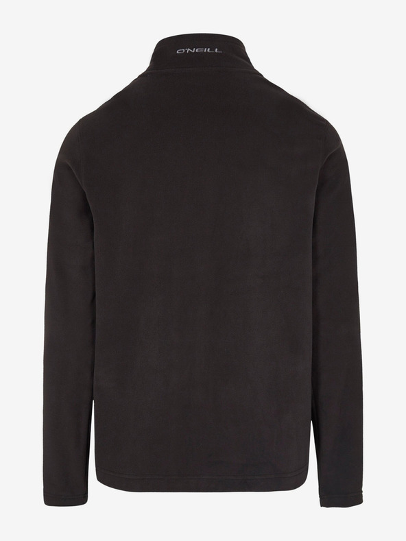 O'Neill Črna moška jopa s kapuco iz flisa s stoječim ovratnikom O'Neill Jack's