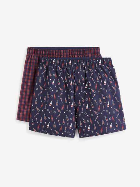Celio Komplet dvobarvnih moških kratkih hlač v darilnem paketu Celio