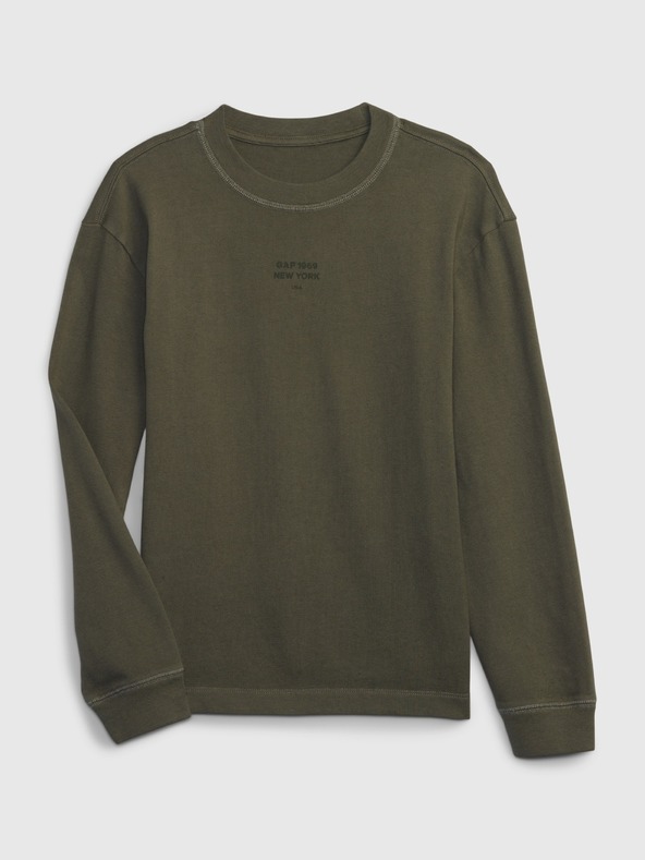 GAP Otroška bombažna majica z visoko gramaturo GAP