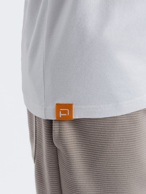 Ombre Clothing Sivo-bela moška majica Ombre Clothing Reglan