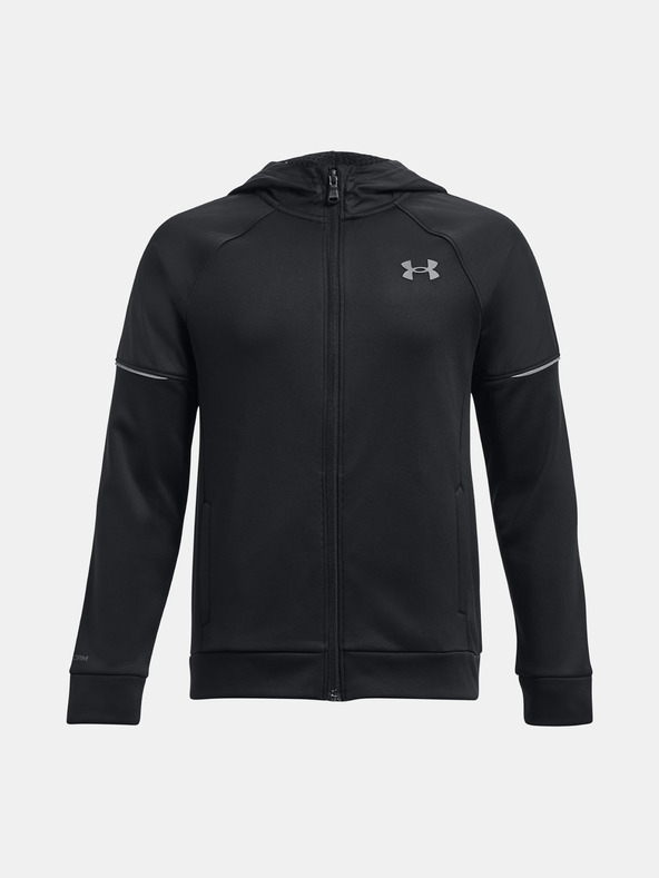 Under Armour Deški pulover Under Armour UA AF Storm FZ Hoodie-BLK