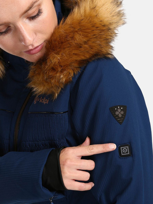 Kilpi Temno modra ženska ogrevana smučarska jakna Kilpi Emilin-W