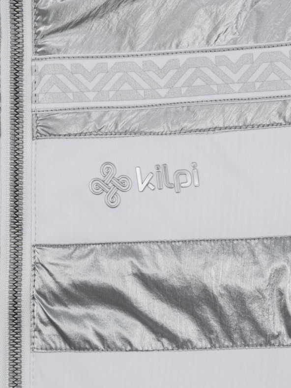 Kilpi Ženska smučarska jakna Kilpi Dalila v beli, sivi in srebrni barvi