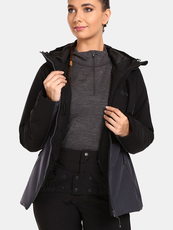 Kilpi Črna ženska smučarska jakna Kilpi Flip