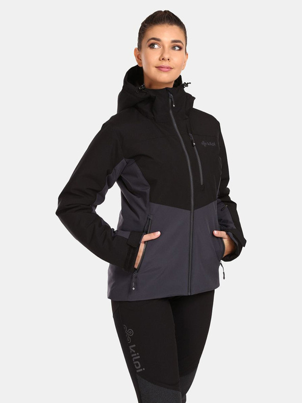 Kilpi Črna ženska smučarska jakna Kilpi Flip
