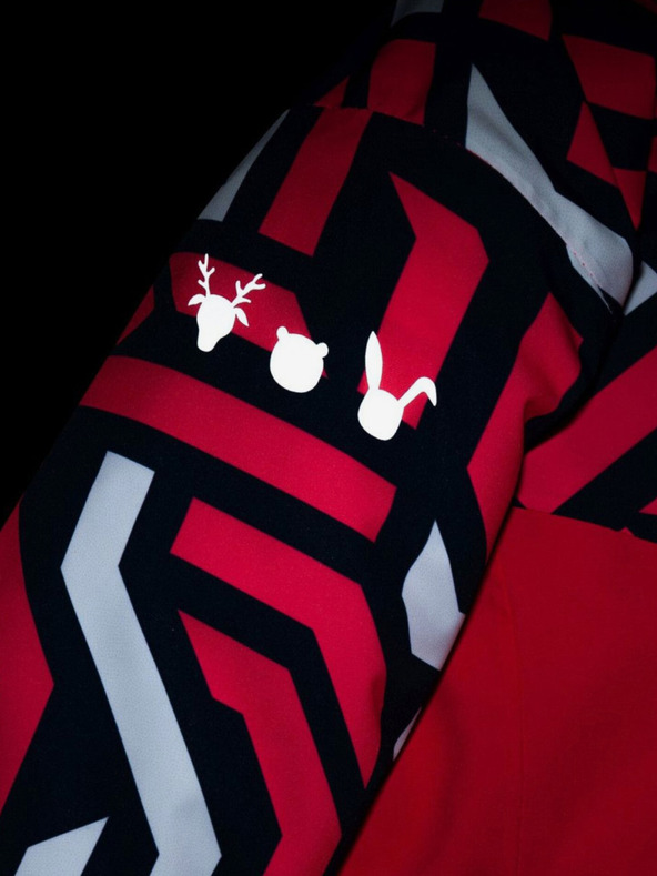 Kilpi Modro-rožnata dekliška smučarska jakna z vzorcem Kilpi SAARA-JG