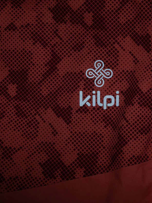 Kilpi Rdeča in oranžna dekliška smučarska jakna z vzorcem Kilpi SAARA-JG