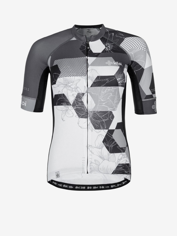 Kilpi Črno-bela ženska kolesarska majica Kilpi Adamello-W