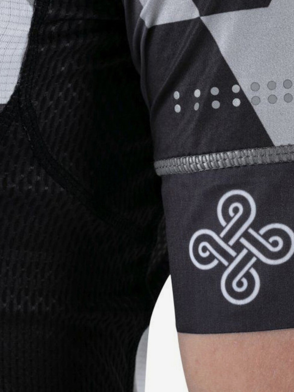 Kilpi Črno-bela ženska kolesarska majica Kilpi Adamello-W