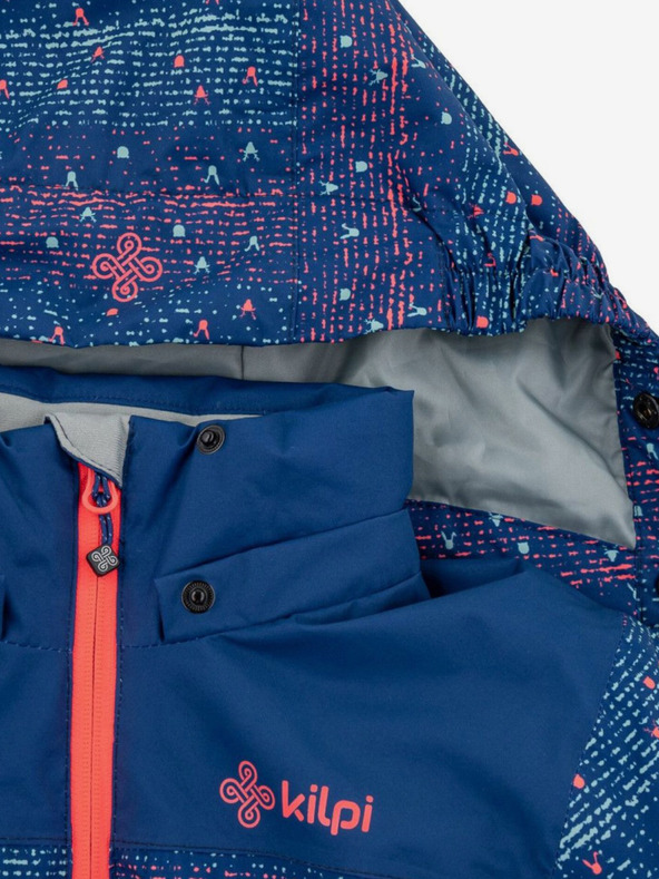 Kilpi Temno modra dekliška vzorčasta smučarska jakna Kilpi Jenova