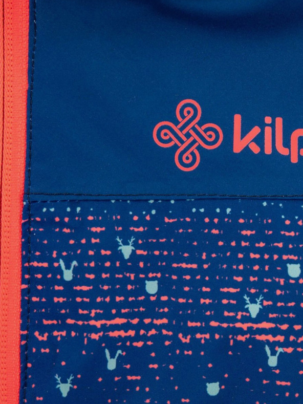 Kilpi Temno modra dekliška vzorčasta smučarska jakna Kilpi Jenova