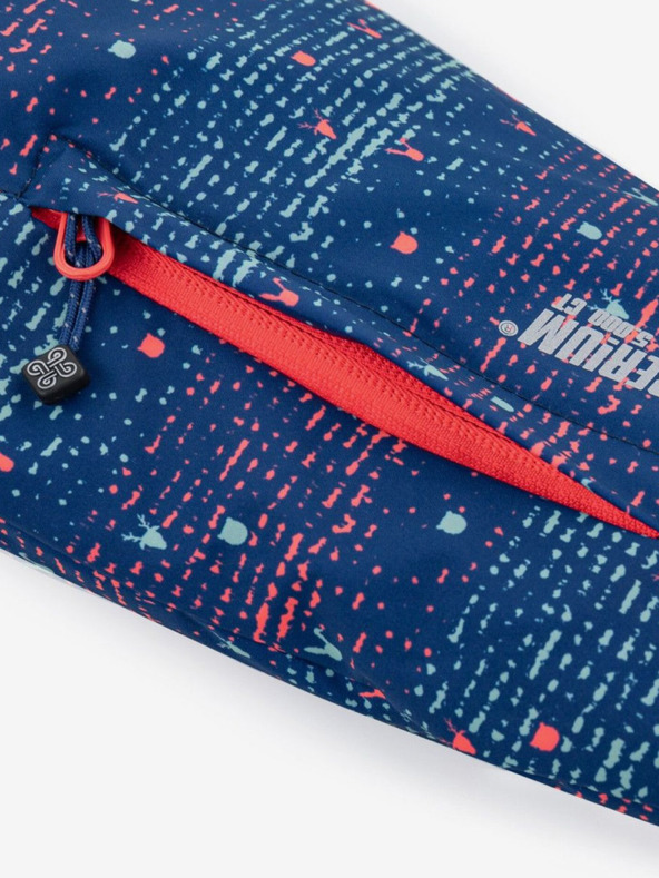 Kilpi Temno modra dekliška vzorčasta smučarska jakna Kilpi Jenova