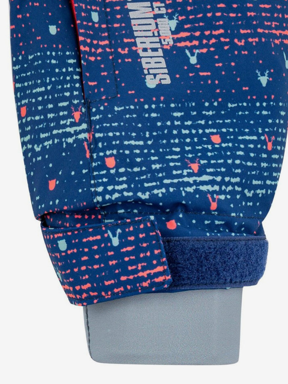 Kilpi Temno modra dekliška vzorčasta smučarska jakna Kilpi Jenova