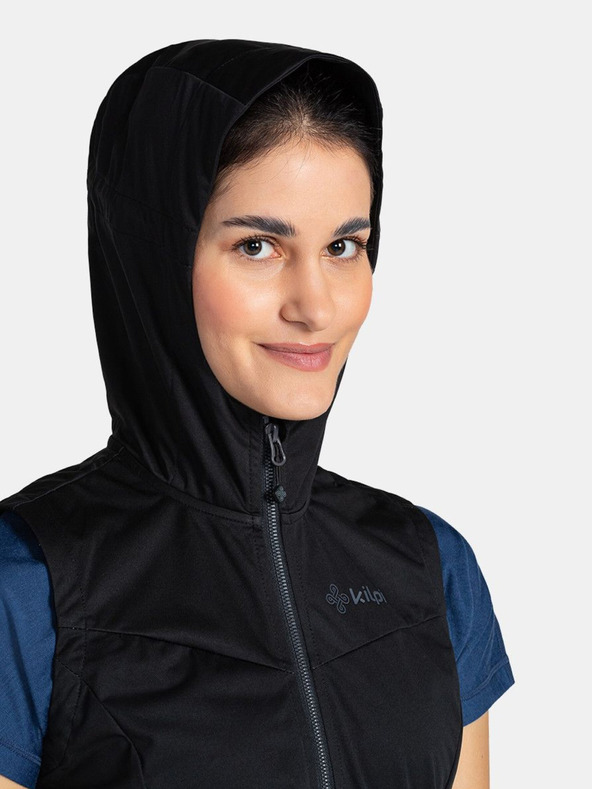 Kilpi Črn ženski telovnik iz softshell materiala Kilpi Monilea