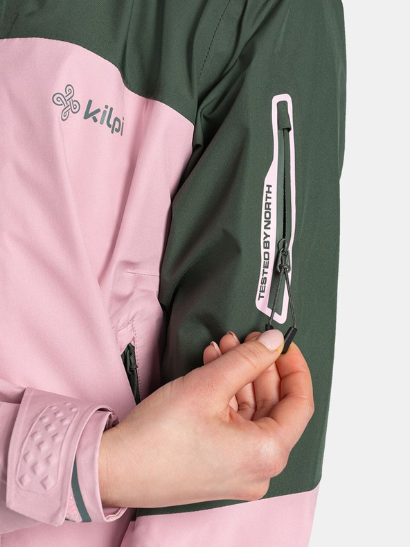 Kilpi Zelena in rožnata ženska nepremočljiva jakna Kilpi Mamba