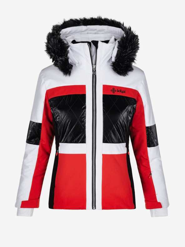 Kilpi Bela in rdeča ženska zimska smučarska jakna Kilpi Elza-W