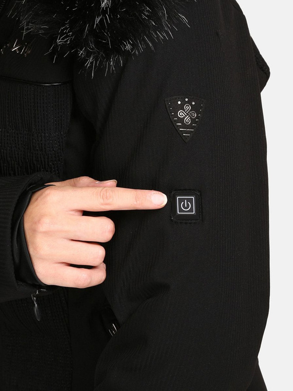 Kilpi Črna ženska ogrevana smučarska jakna Kilpi Emilin