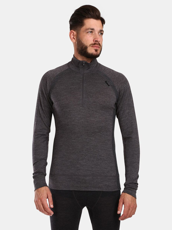 Kilpi Temno siva moška majica iz merino volne Kilpi JAGER-M