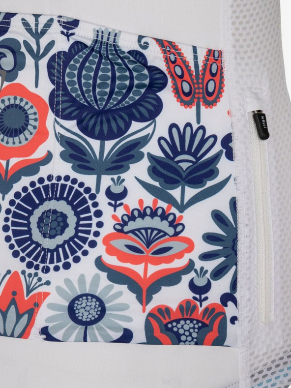 Kilpi Modro-bela ženska kolesarska majica s cvetovi Kilpi ORETI